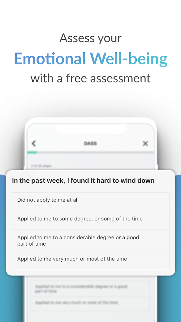 Assess your Emotional Well-being with a free assessment